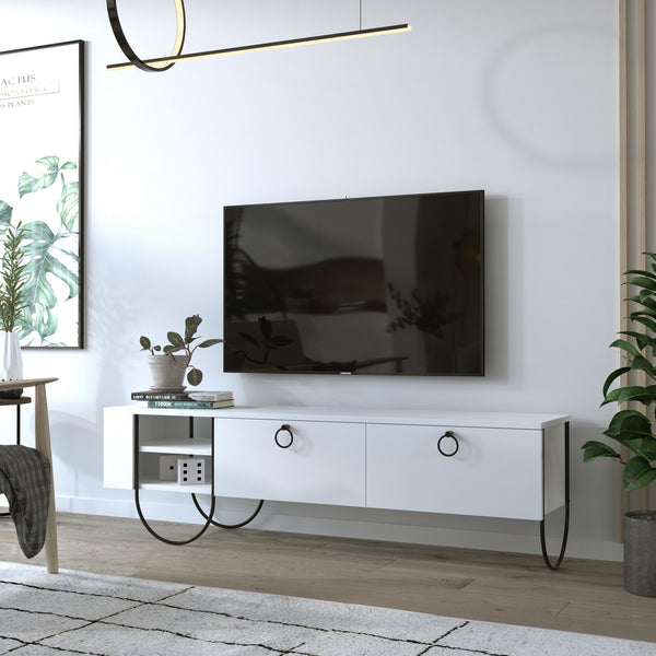 TV szekrény Norfolk Tv Stand - White-VASBÚTOR