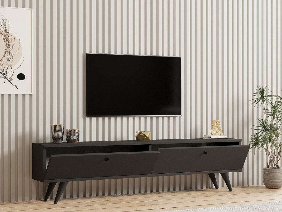 TV szekrény Paris - Antracit-VASBÚTOR