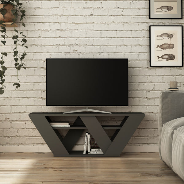 TV szekrény Pipralla - Anthracite-VASBÚTOR