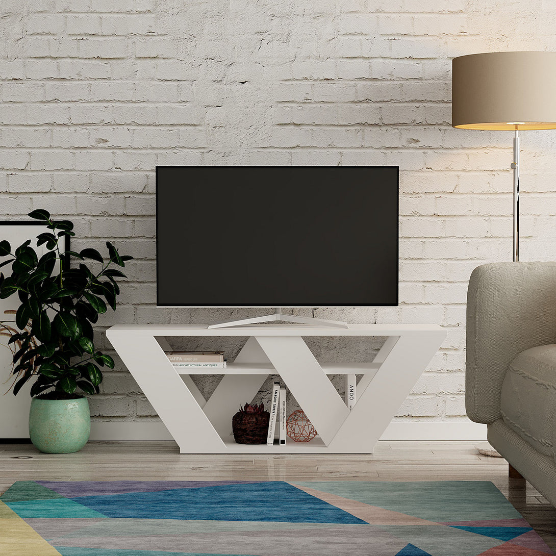 TV szekrény Pipralla - White-VASBÚTOR