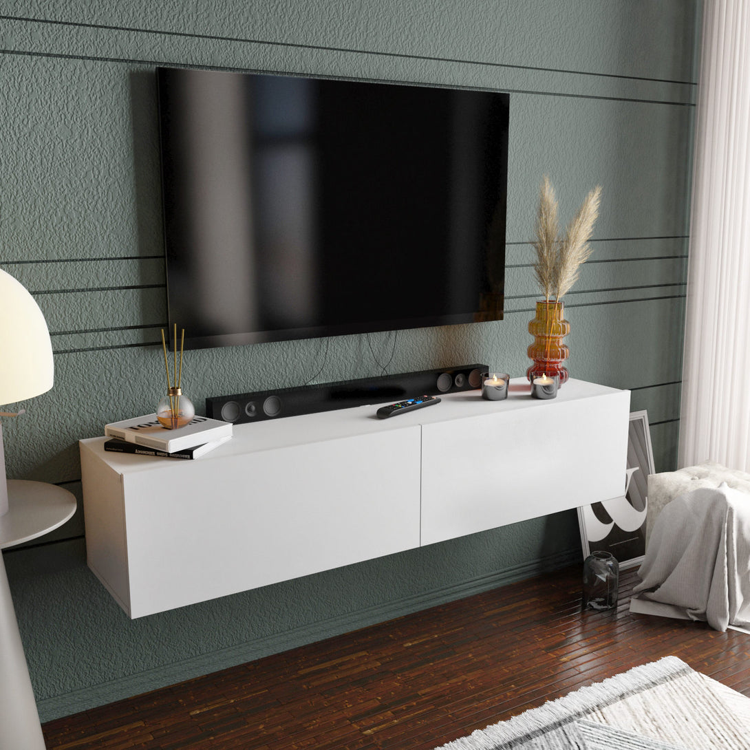 TV szekrény Poling - White-VASBÚTOR
