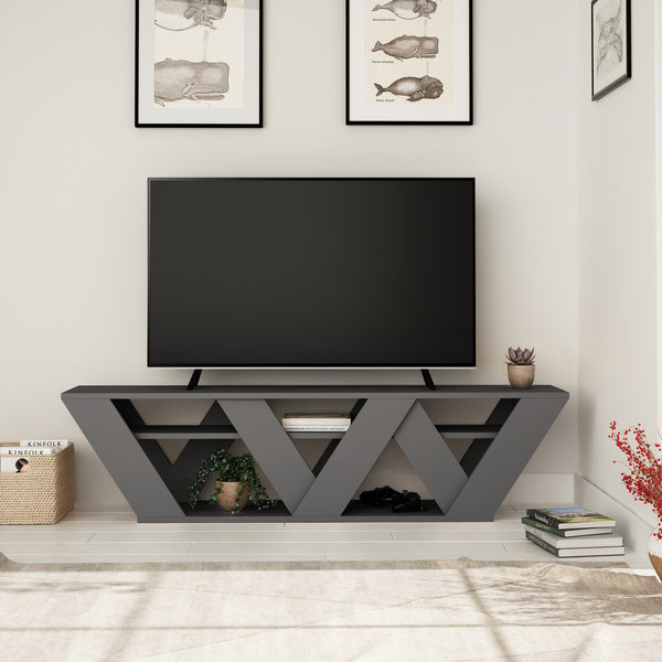 TV szekrény Ralla - Anthracite-VASBÚTOR