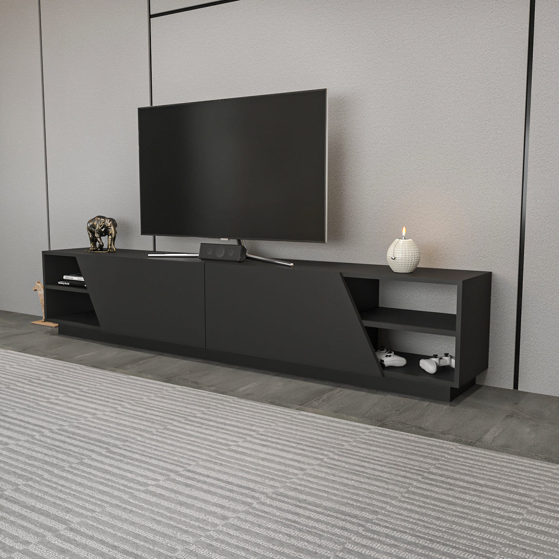 TV szekrény Rhodes - Anthracite-VASBÚTOR