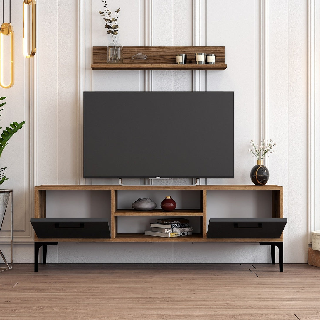 TV szekrény Riga - Anthracite-VASBÚTOR