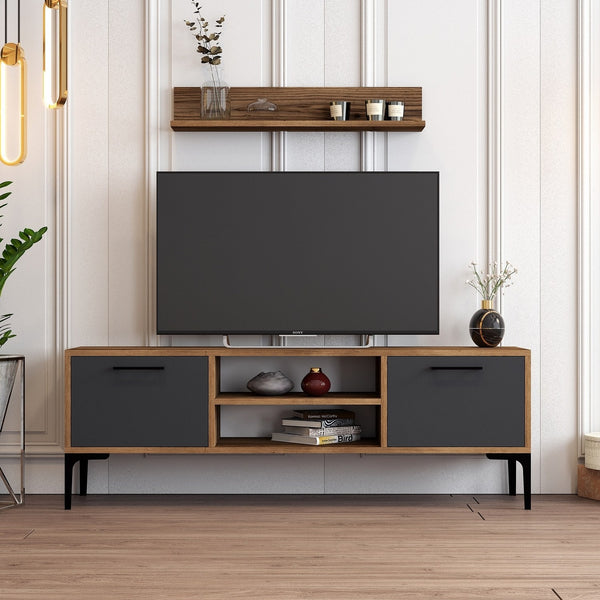 TV szekrény Riga - Anthracite-VASBÚTOR