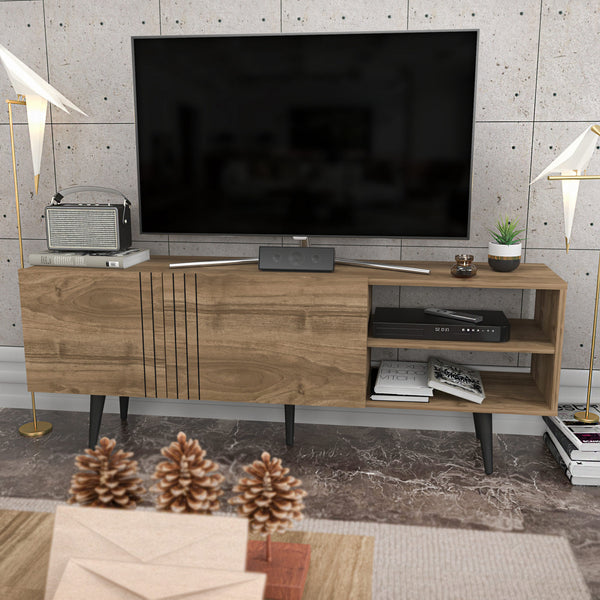 TV szekrény Ronas - Walnut-VASBÚTOR