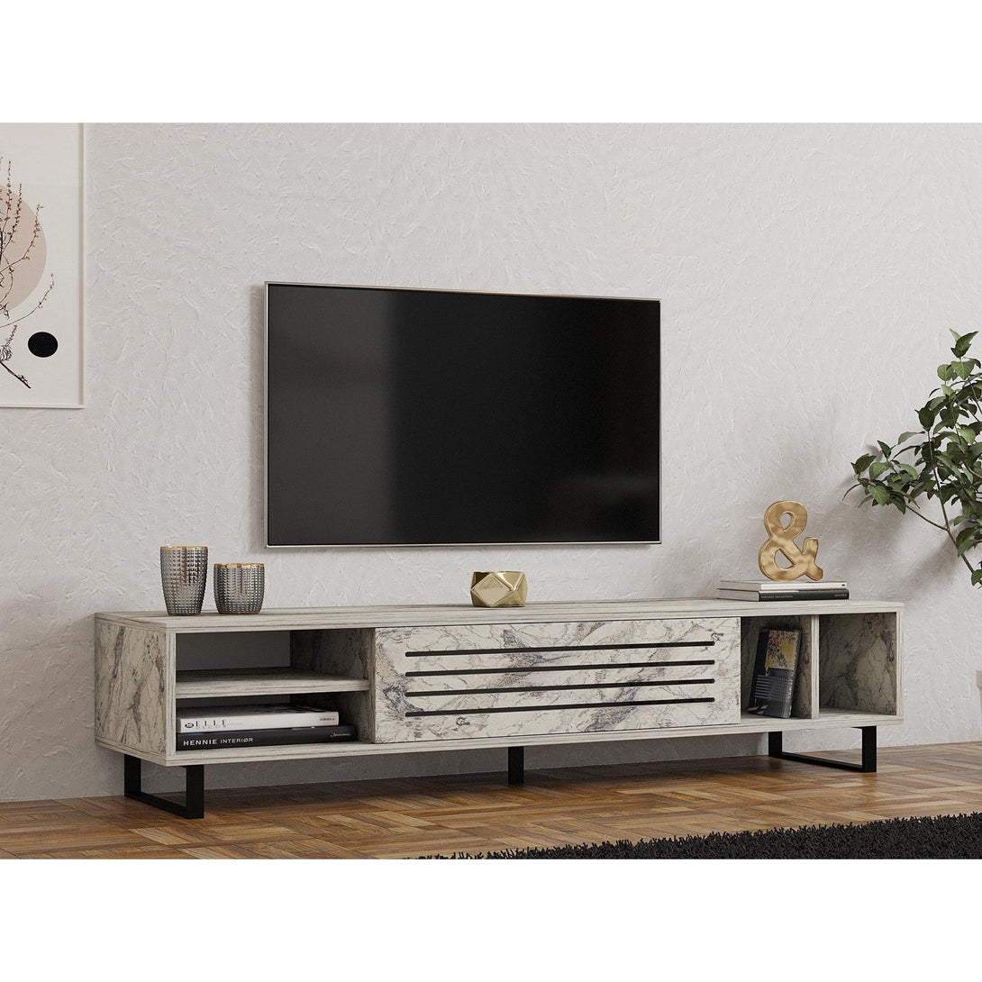 TV szekrény Safir - Freesia, Marble-VASBÚTOR