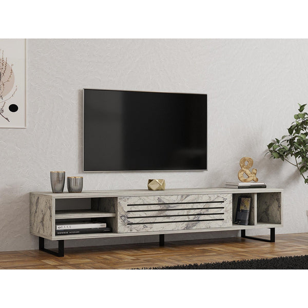 TV szekrény Safir - Freesia, Marble-VASBÚTOR