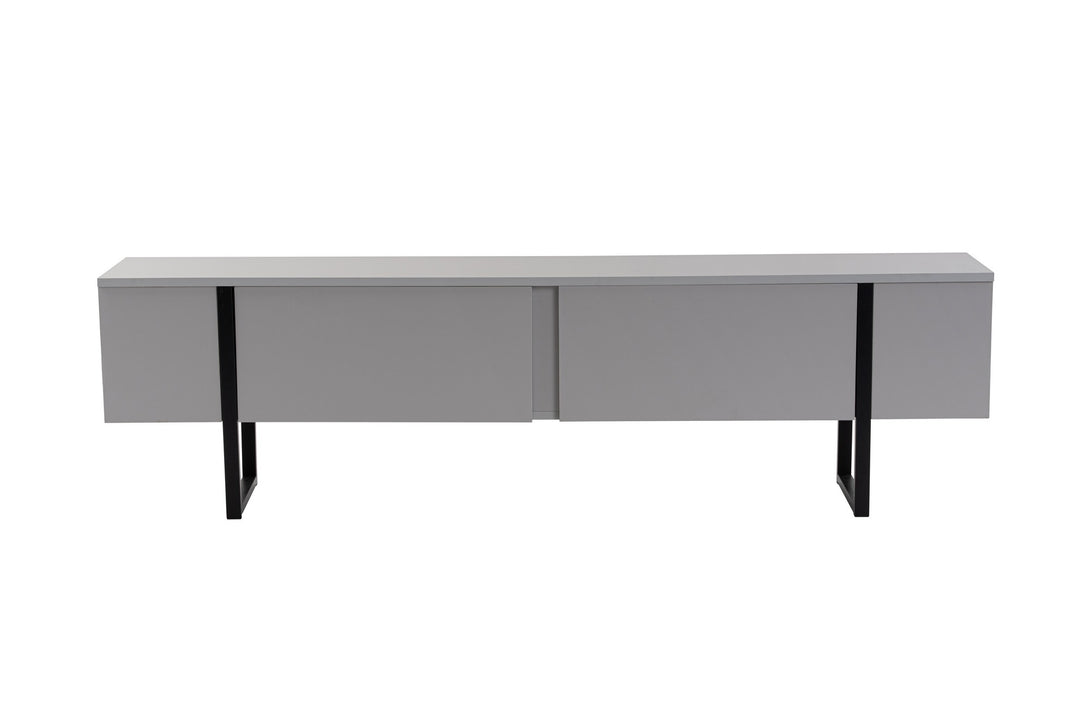 TV szekrény Serenity - Grey, Fekete-VASBÚTOR