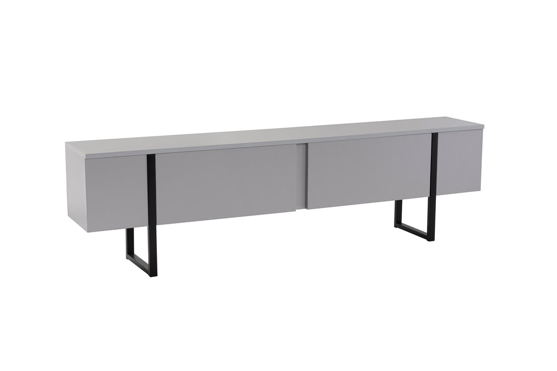 TV szekrény Serenity - Grey, Fekete-VASBÚTOR