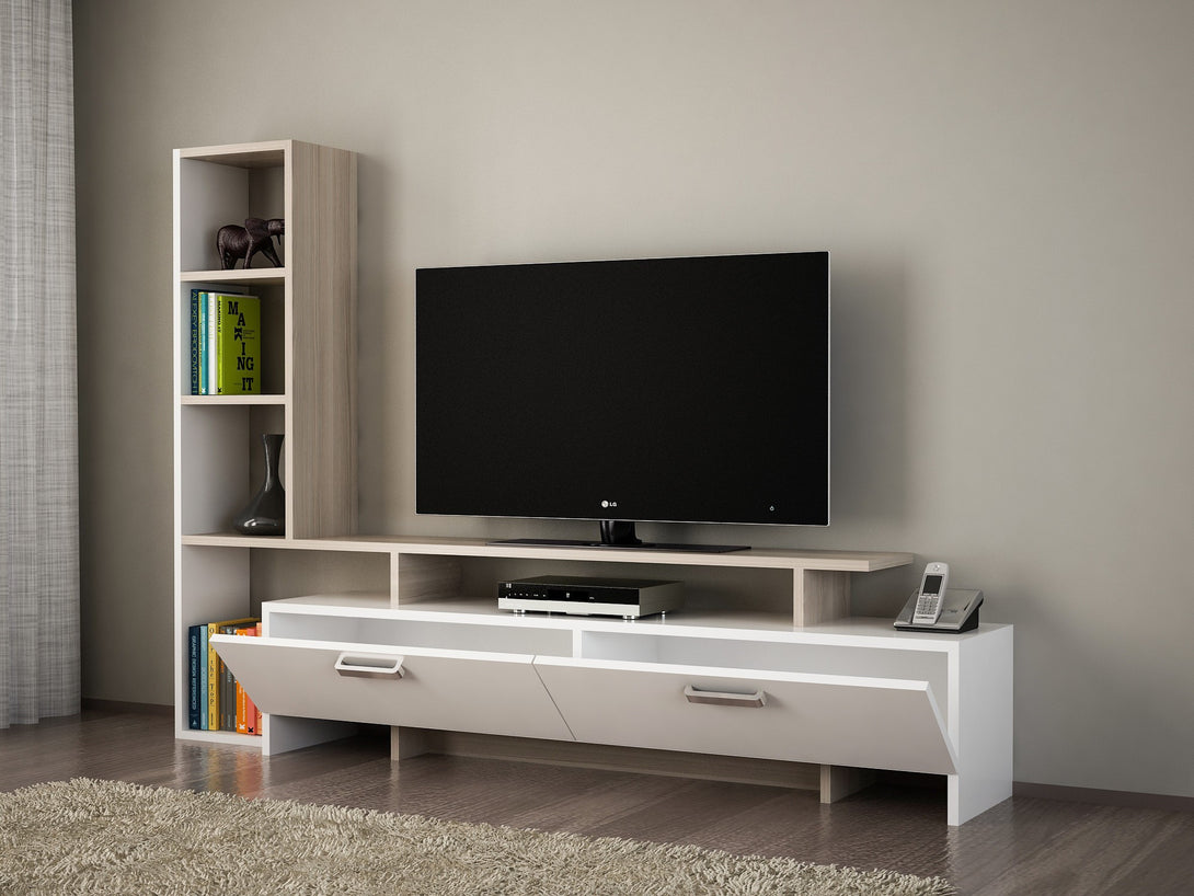 TV szekrény Şimal - White, Cordoba-VASBÚTOR