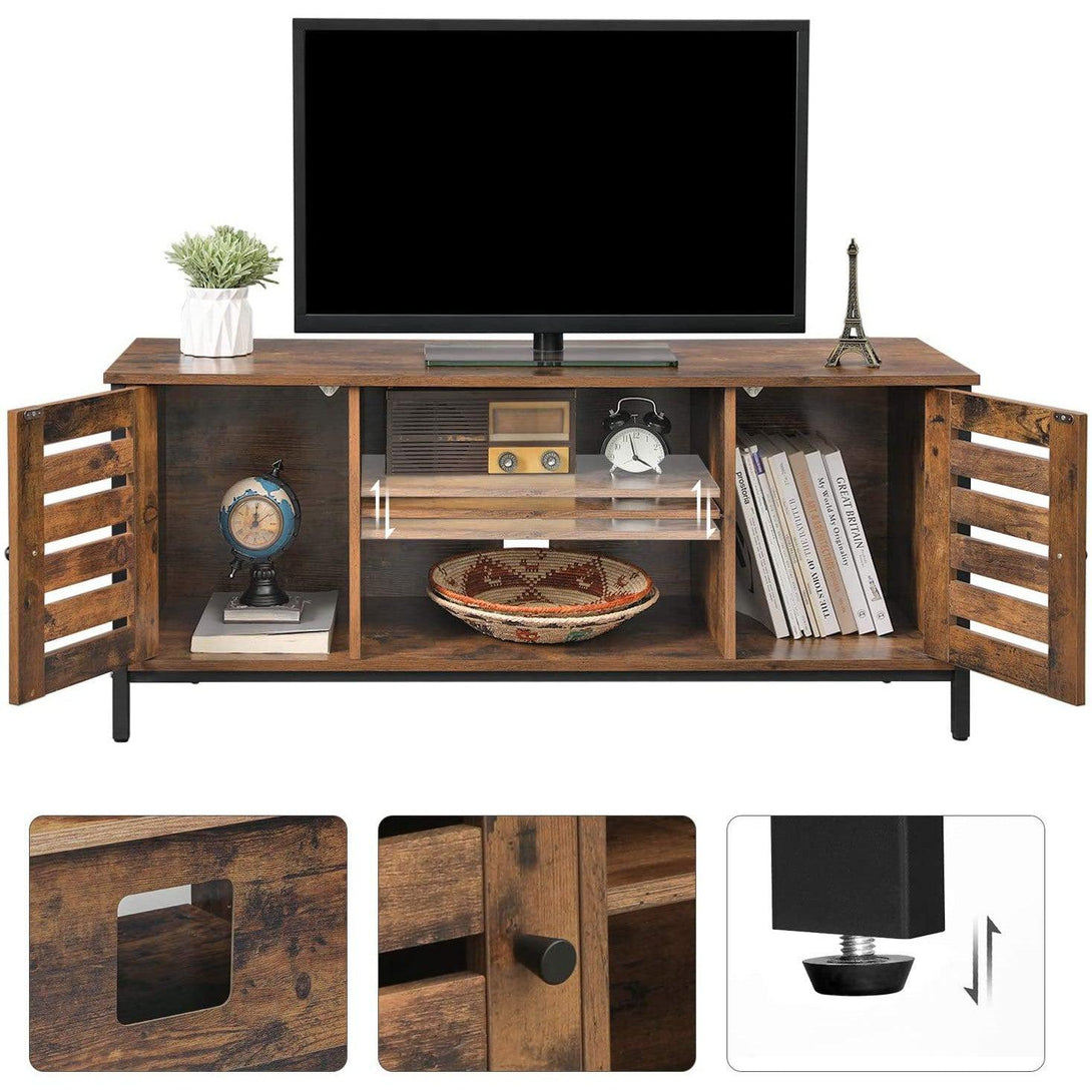 TV szekrény, TV állvány tárolóval 110 x 40 x 50 cm rusztikus barna-VASBÚTOR