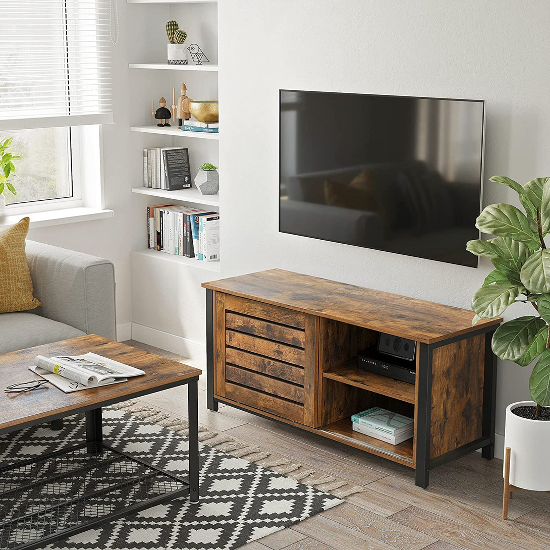 TV szekrény, TV asztal tolóajtóval 110 x 40 x 45 cm-VASBÚTOR