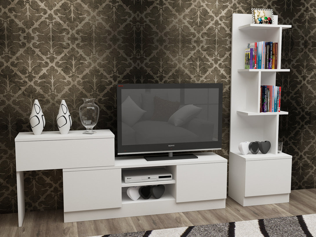 TV szekrény Team - White-VASBÚTOR