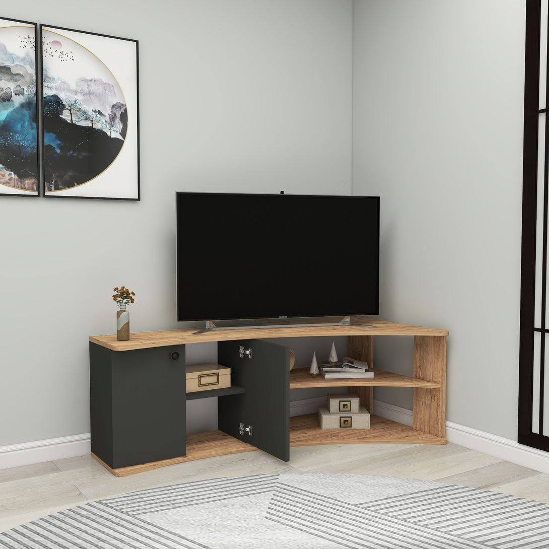 TV szekrény Termera - Atlantic Pine, Anthracite-VASBÚTOR