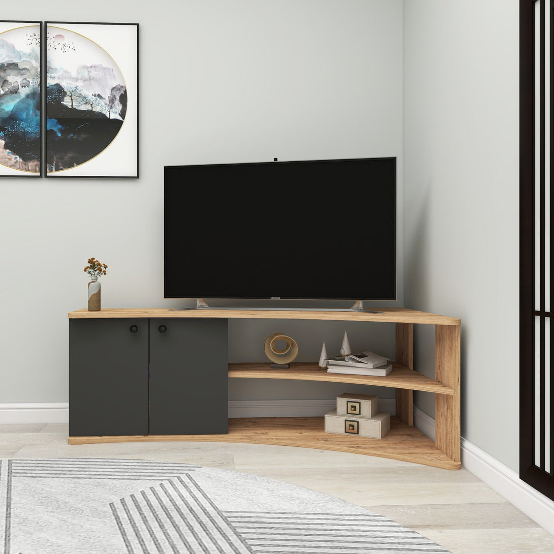 TV szekrény Termera - Atlantic Pine, Anthracite-VASBÚTOR