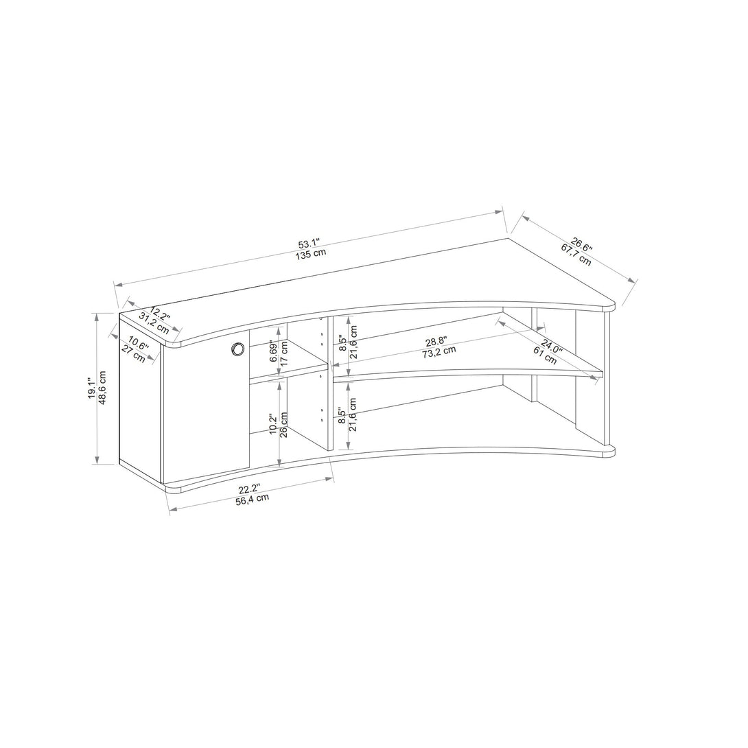 TV szekrény Termera - Atlantic Pine, Anthracite-VASBÚTOR