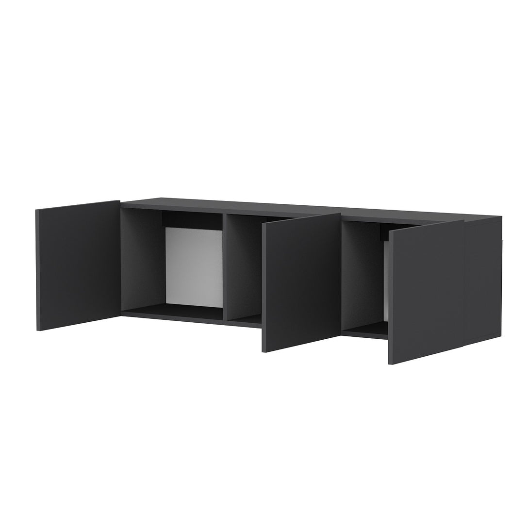 TV szekrény White - Anthracite-VASBÚTOR