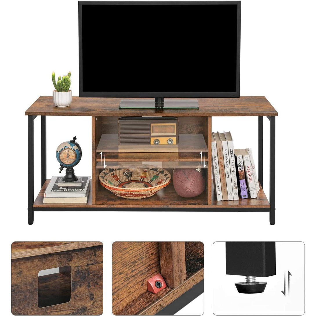 TV szekrény nyitott tárolóval, TV-konzol szekrény polccal 110 x 40 x 50 cm-VASBÚTOR