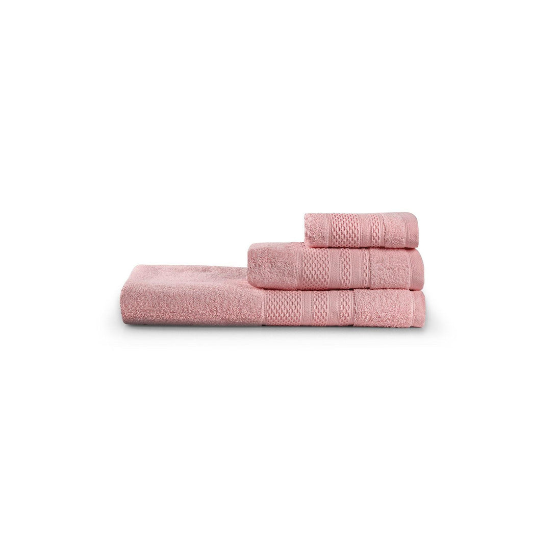 Törölköző Szett (3 db) Piramit - Dusty Rose-VASBÚTOR