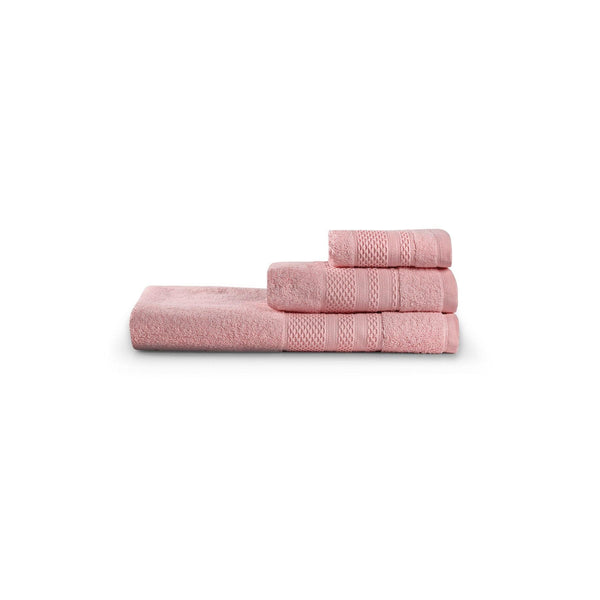 Törölköző Szett (3 db) Piramit - Dusty Rose-VASBÚTOR