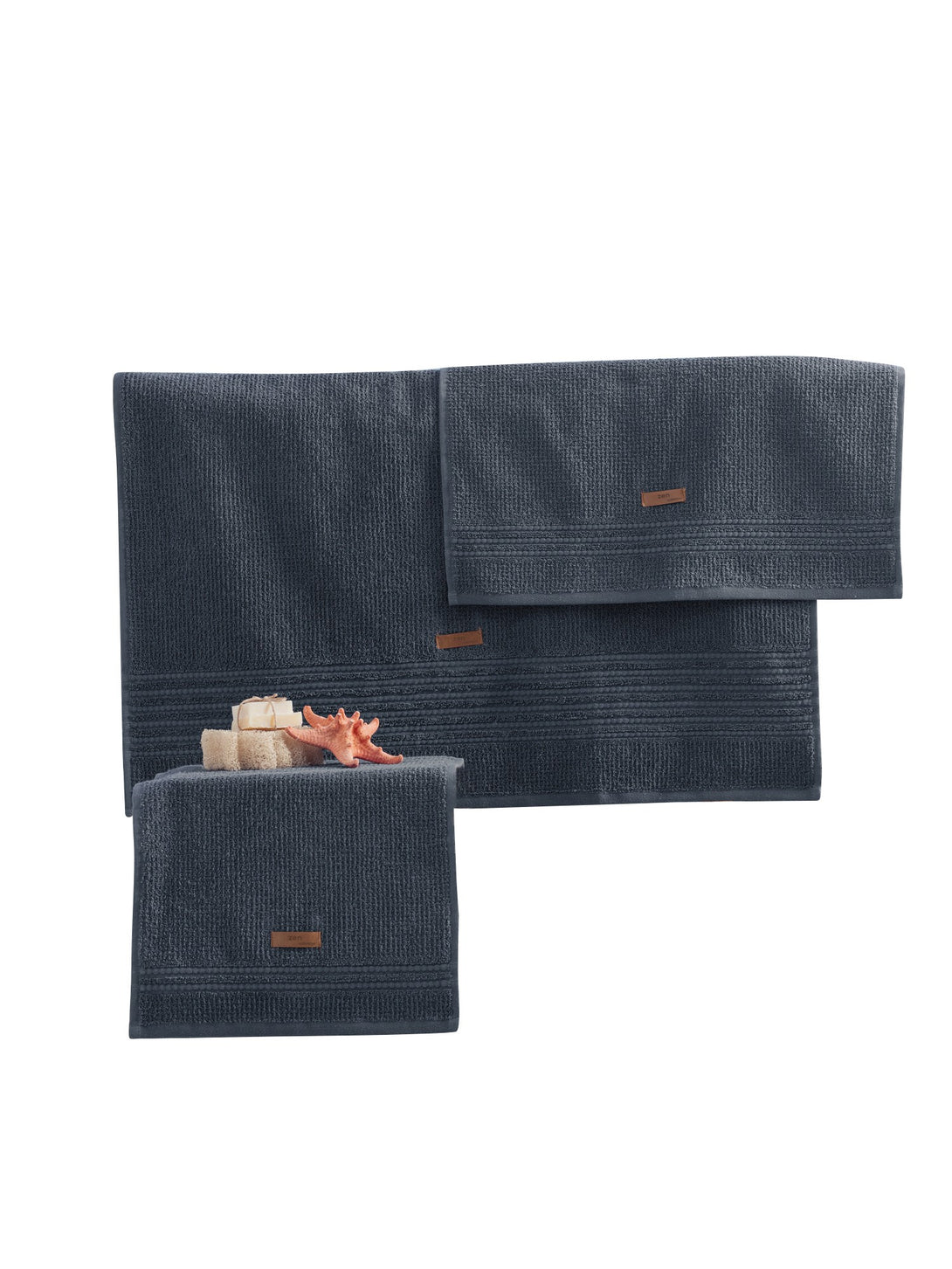Törölköző Szett (3 db) Wellness - Antracit-VASBÚTOR