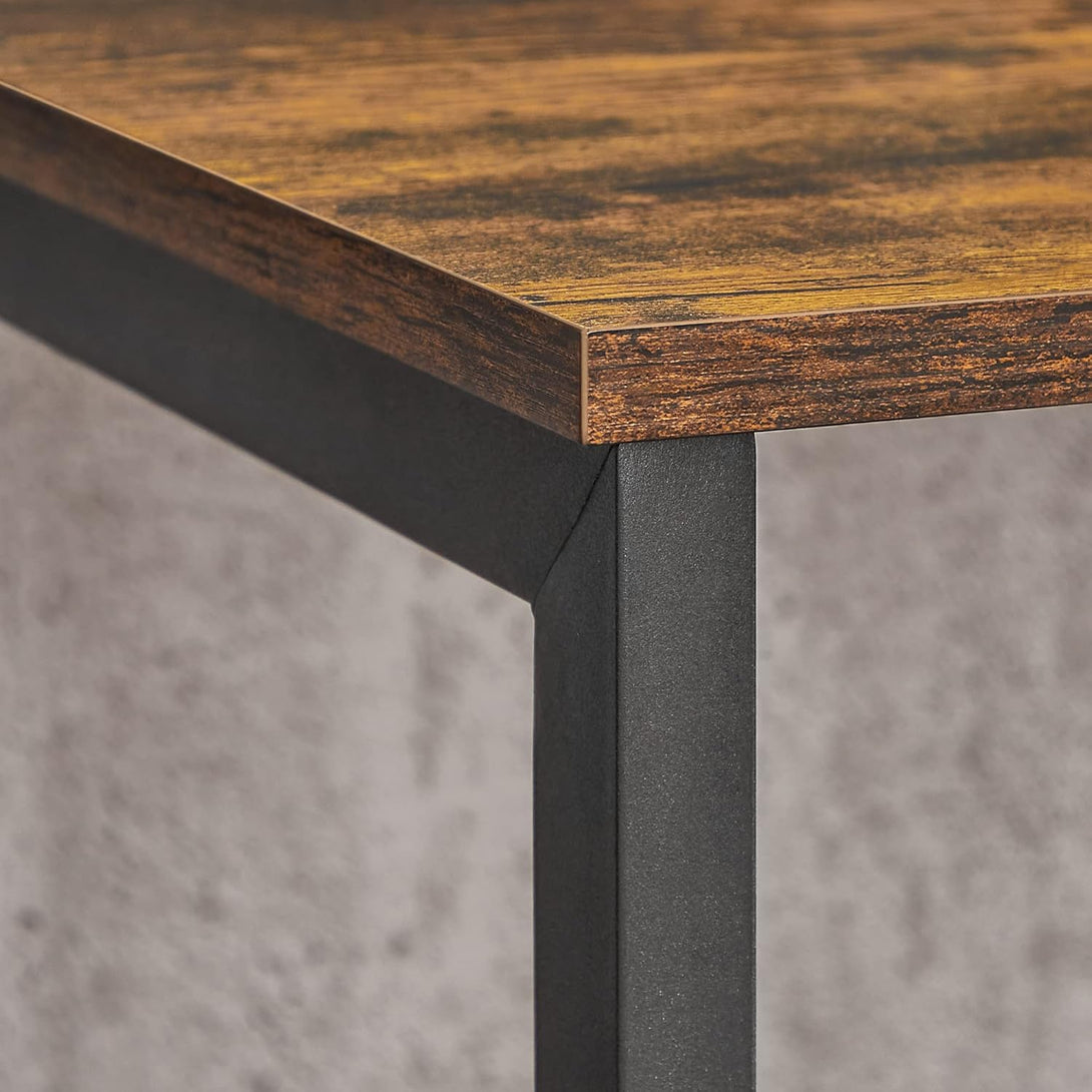 VASAGLE TV-állvány 60 hüvelykes TV-ig, rusztikus barna és fekete színben-VASBÚTOR