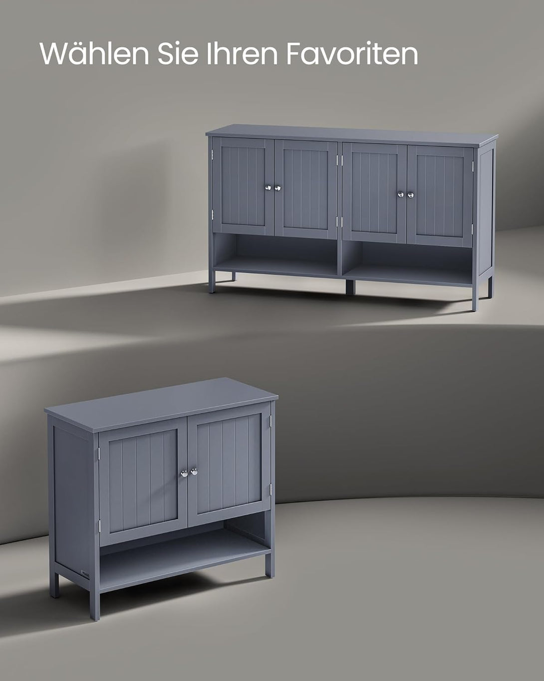 VASAGLE cipősszekrény, cipőtartó 35 x 80 x 70 cm, szürke-VASBÚTOR