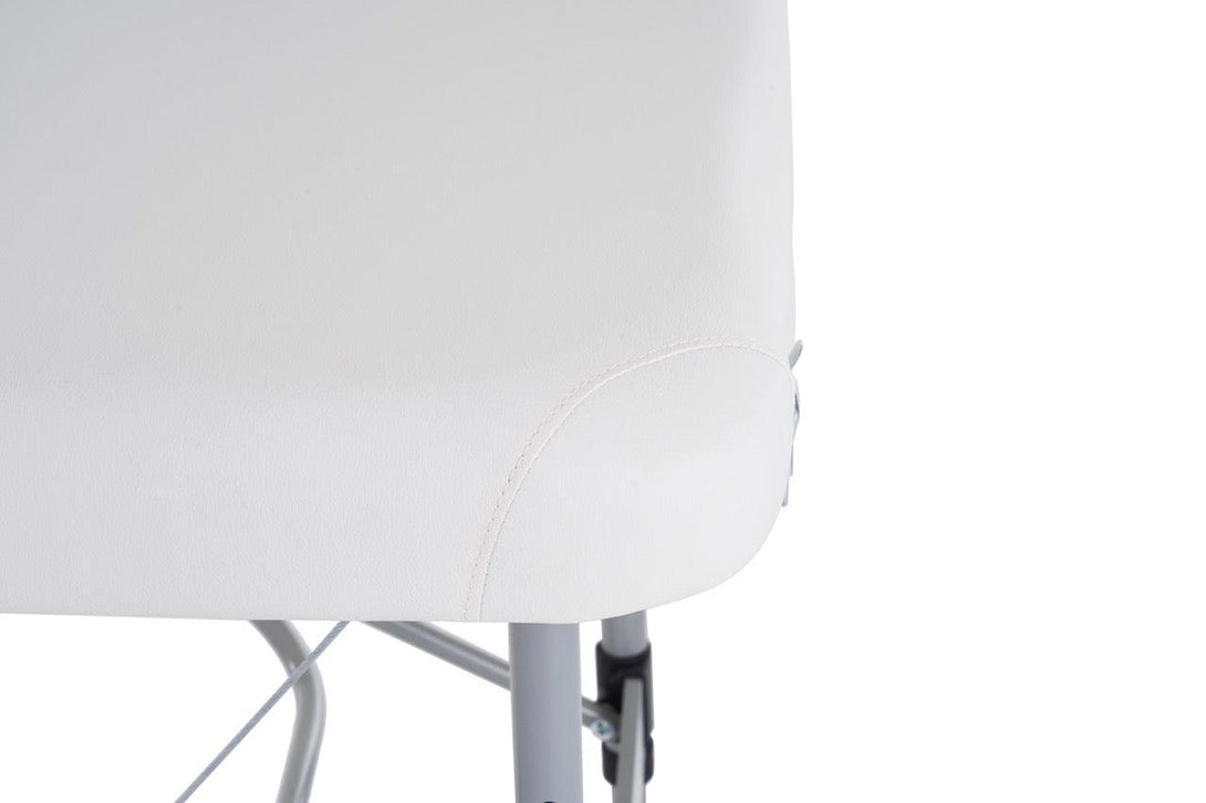 VASHOME Masszázságy, összecsukható és hordozható, Alumínium vázas, Fehér-VASBÚTOR