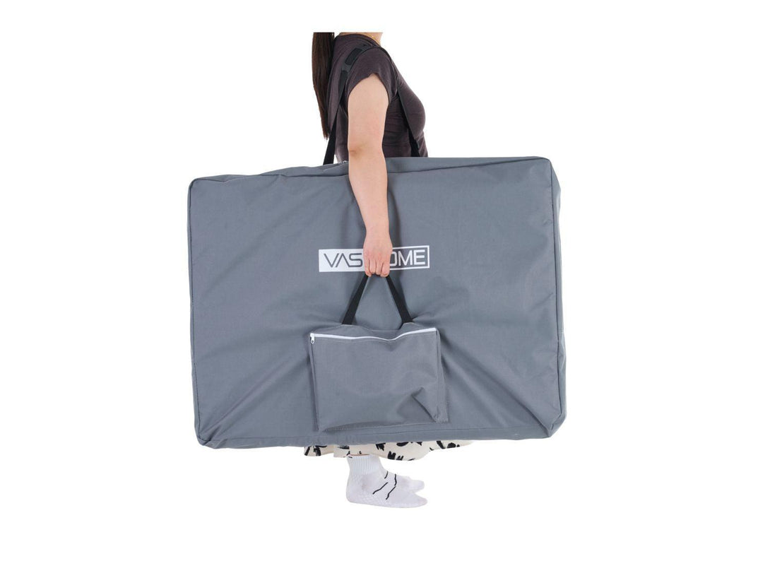 VASHOME Masszázságy, összecsukható és hordozható, Alumínium vázas, Fehér-VASBÚTOR