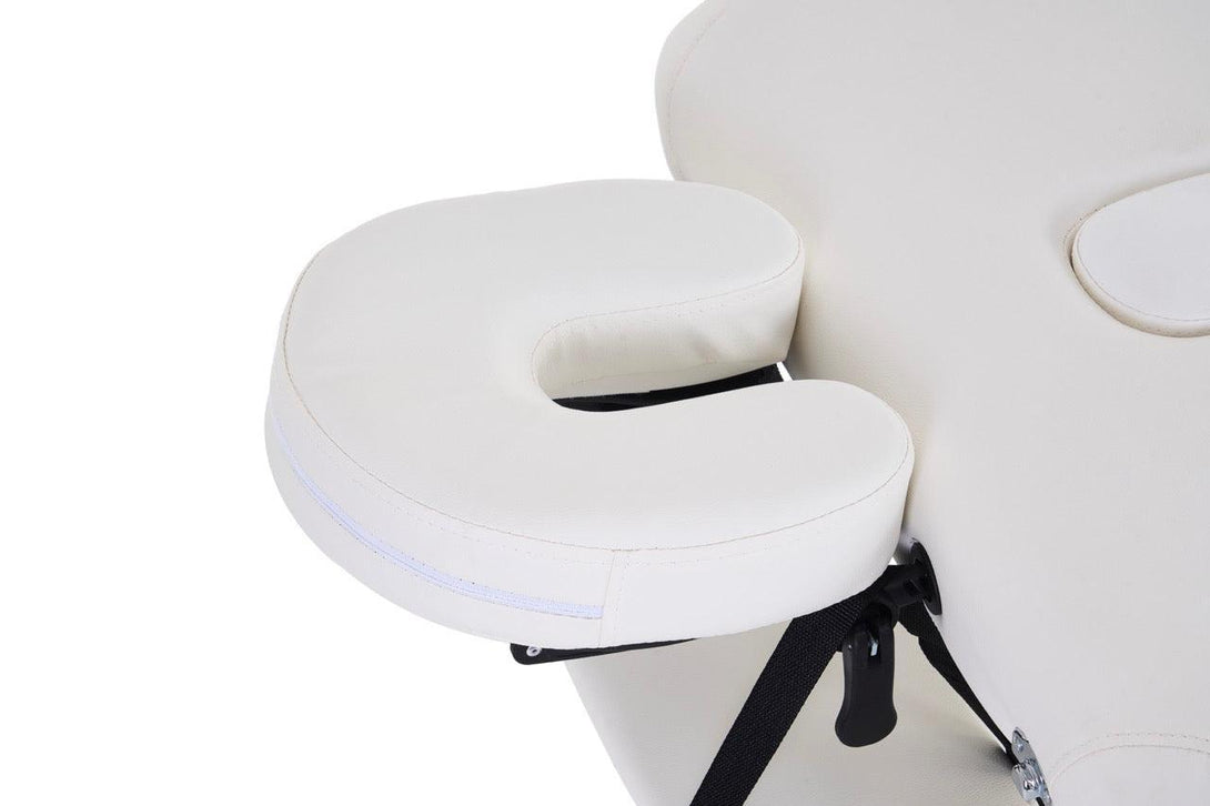 VASHOME Masszázságy, összecsukható és hordozható, Alumínium vázas, Fehér-VASBÚTOR