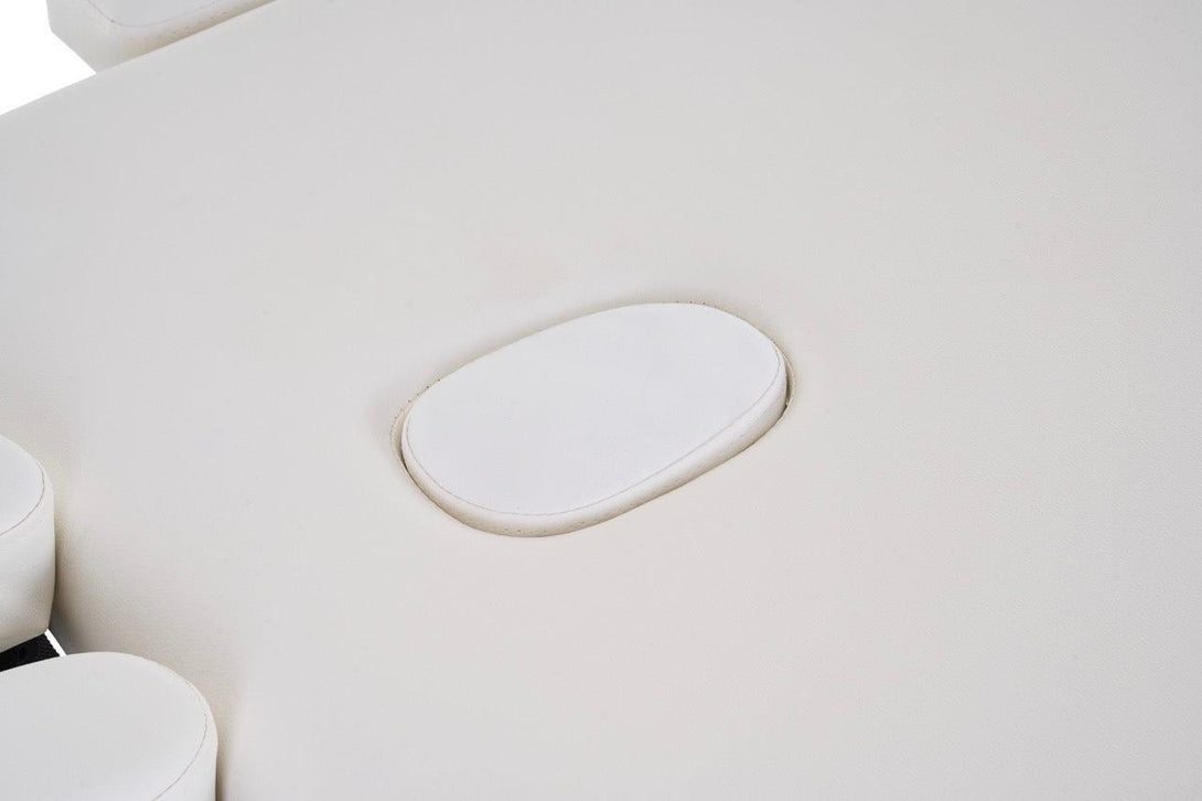 VASHOME Masszázságy, összecsukható és hordozható, Alumínium vázas, Fehér-VASBÚTOR