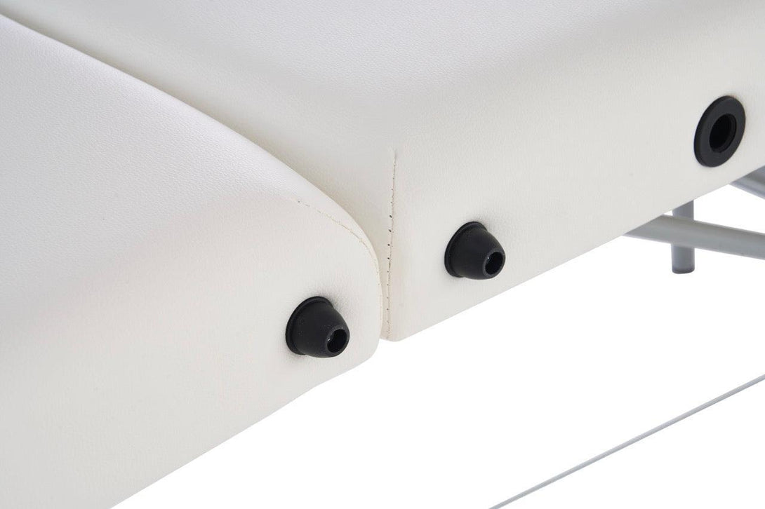 VASHOME Masszázságy, összecsukható és hordozható, Alumínium vázas, Fehér-VASBÚTOR