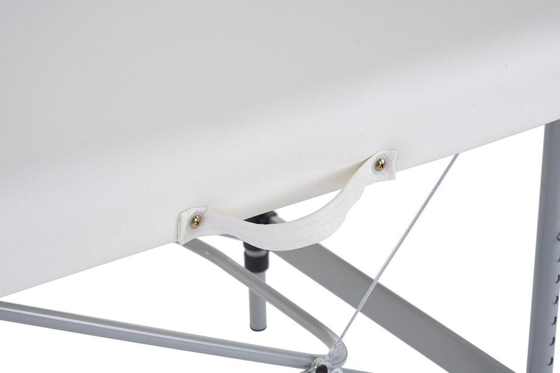 VASHOME Masszázságy, összecsukható és hordozható, Alumínium vázas, Fehér-VASBÚTOR