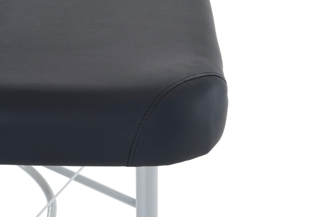 VASHOME Masszázságy, összecsukható és hordozható, Alumínium vázas, Fekete-VASBÚTOR