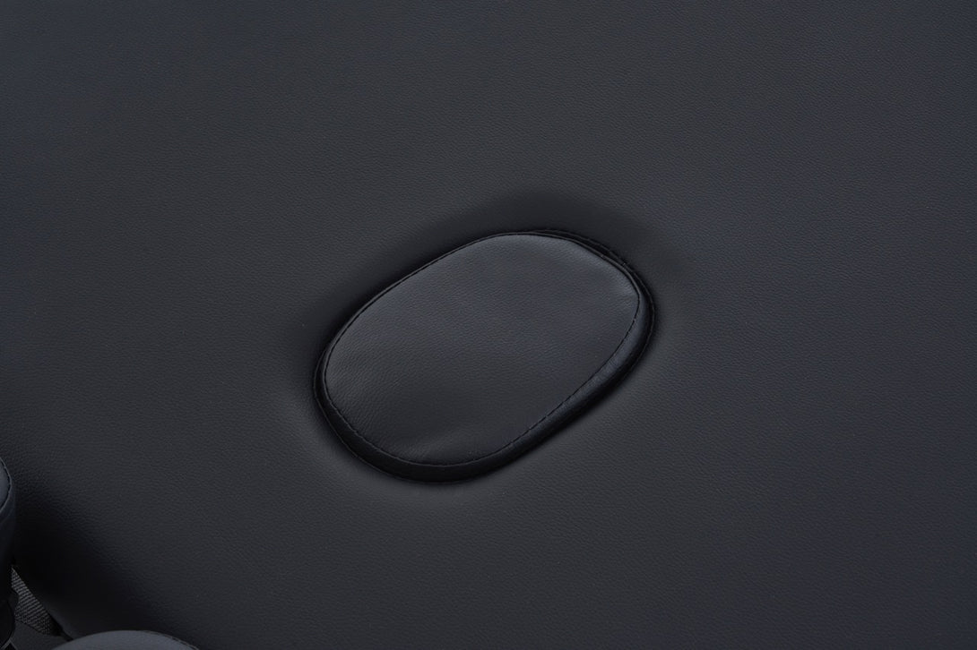 VASHOME Masszázságy, összecsukható és hordozható, Alumínium vázas, Fekete-VASBÚTOR