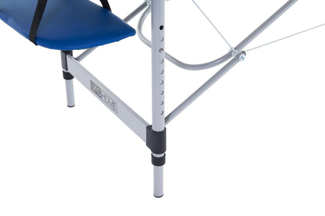 VASHOME Masszázságy, összecsukható és hordozható, Alumínium vázas, Kék-VASBÚTOR