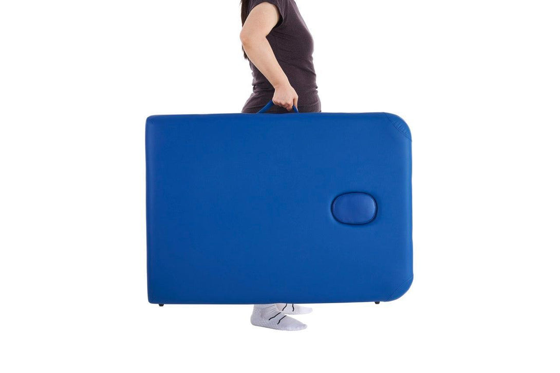 VASHOME Masszázságy, összecsukható és hordozható, Alumínium vázas, Kék-VASBÚTOR