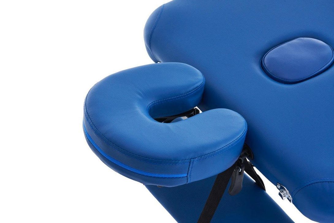 VASHOME Masszázságy, összecsukható és hordozható, Alumínium vázas, Kék-VASBÚTOR