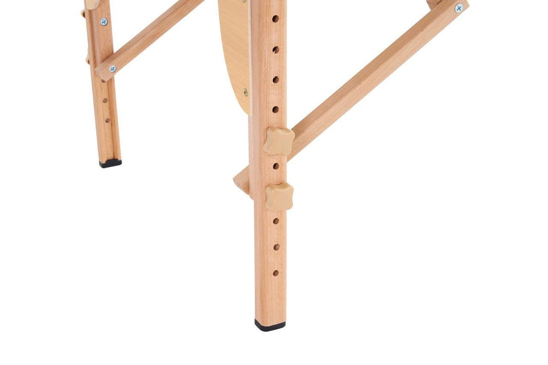 VASHOME Masszázságy, összecsukható és hordozható, Favázas, Bordó szín-VASBÚTOR