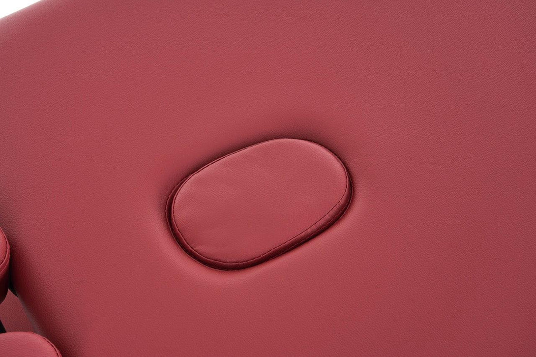 VASHOME Masszázságy, összecsukható és hordozható, Favázas, Bordó szín-VASBÚTOR