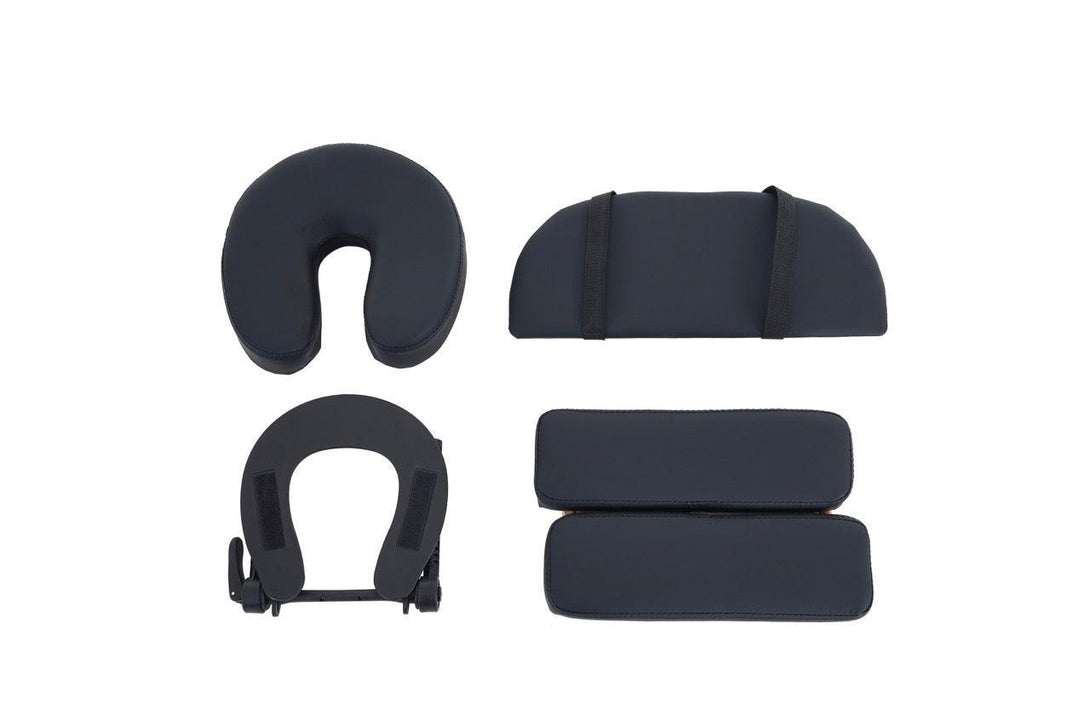 VASHOME Masszázságy, összecsukható és hordozható, Favázas, Fekete-VASBÚTOR