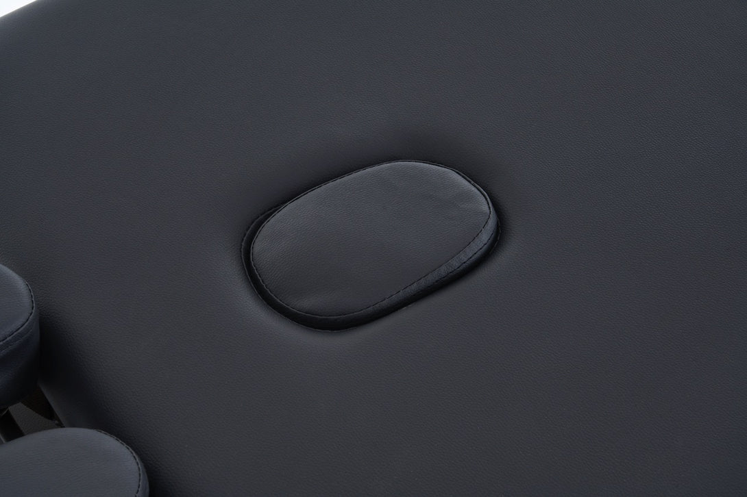 VASHOME Masszázságy, összecsukható és hordozható, Favázas, Fekete-VASBÚTOR