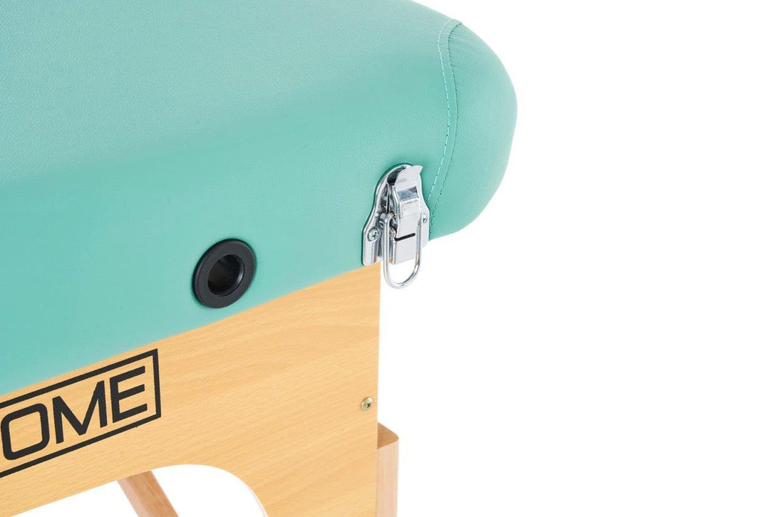 VASHOME Masszázságy, összecsukható és hordozható, Favázas, Zöld-VASBÚTOR