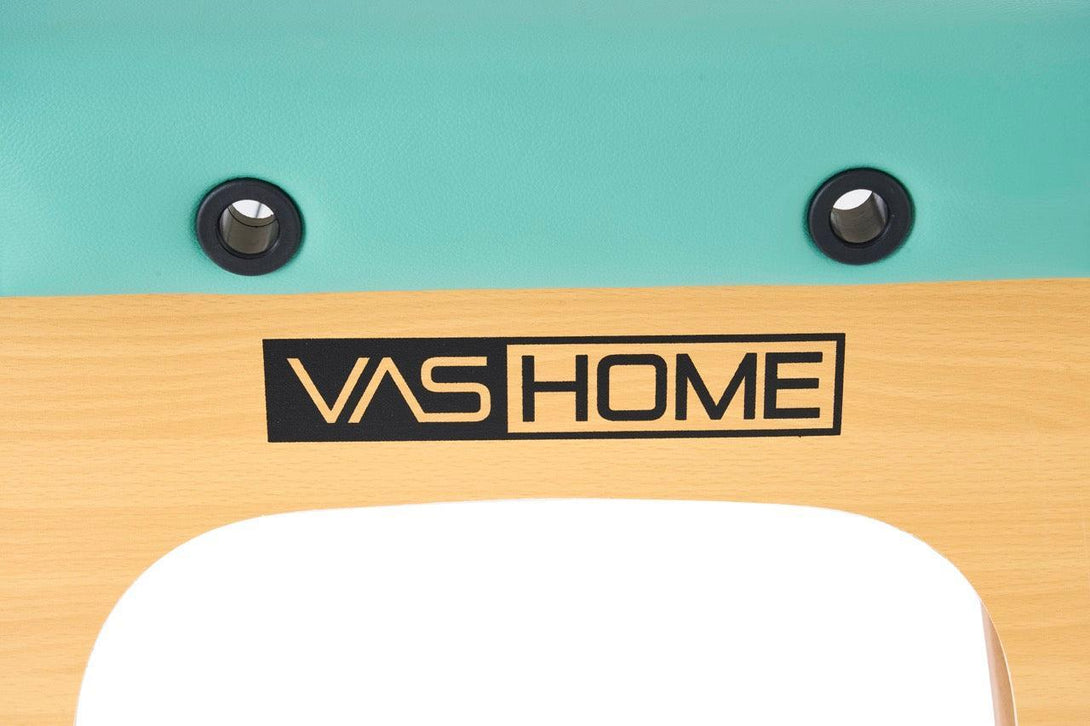 VASHOME Masszázságy, összecsukható és hordozható, Favázas, Zöld-VASBÚTOR