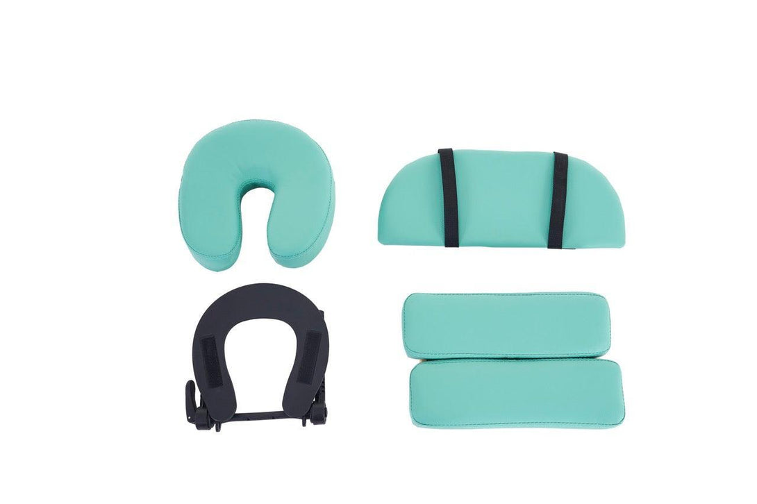 VASHOME Masszázságy, összecsukható és hordozható, Favázas, Zöld-VASBÚTOR