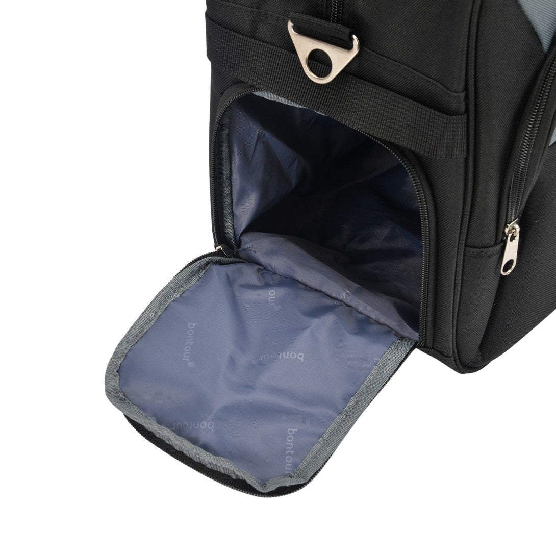 Wizzair/Ryanair kézipoggyász kabintáska 40x30x20 cm , Bontour AIR Utazótáska, Fekete-VASBÚTOR