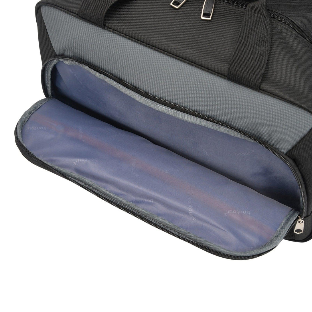 Wizzair/Ryanair kézipoggyász kabintáska 40x30x20 cm , Bontour AIR Utazótáska, Fekete-VASBÚTOR