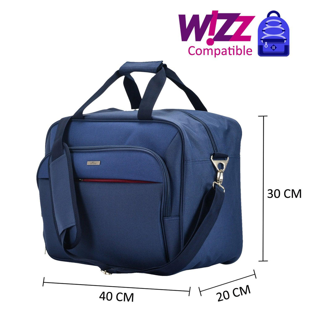 Wizzair/Ryanair kézipoggyász kabintáska 40x30x20 cm , Bontour AIR Utazótáska, Kék-VASBÚTOR
