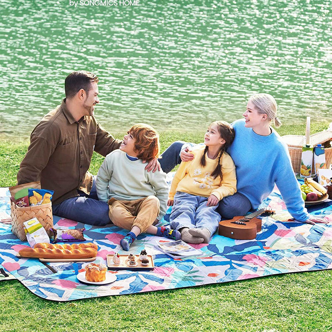 XXL piknik takaró, pokróc ,300 x 200 cm színes levelek-VASBÚTOR